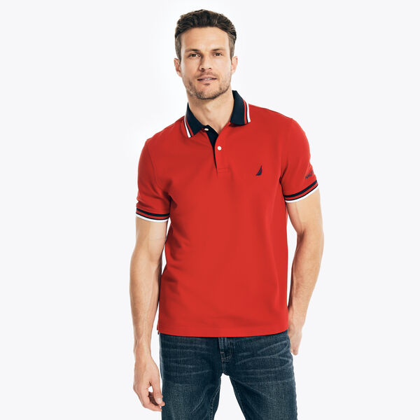 CLASSIC FIT SOLID POLO - Nautica Red