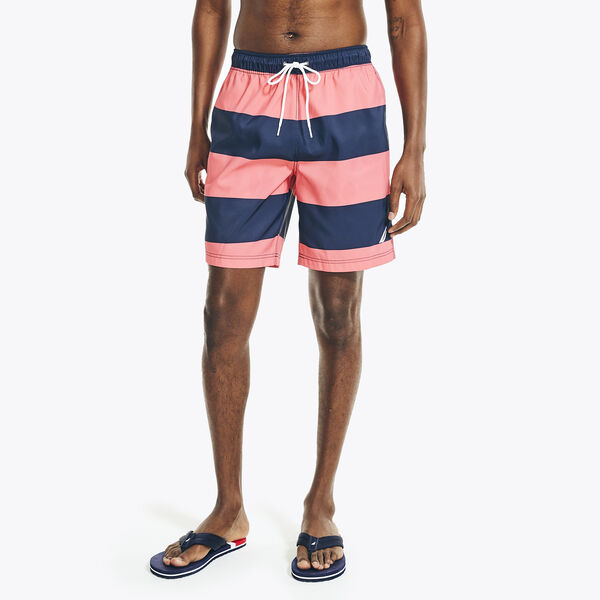 SUSTAINABLY CRAFTED 8" STRIPED SWIM - Teaberry