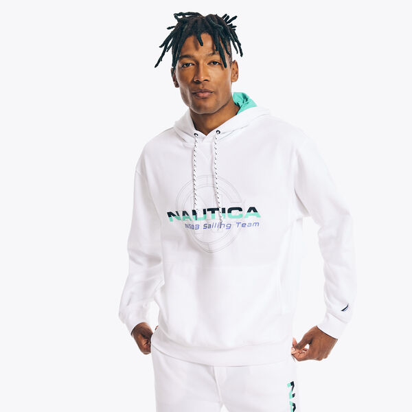 SAILING TEAM PULLOVER HOODIE - Bright White